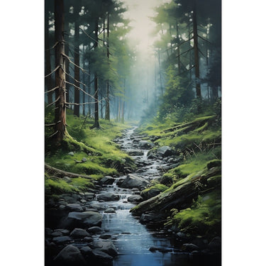 Acrylic Canvas of a Forest